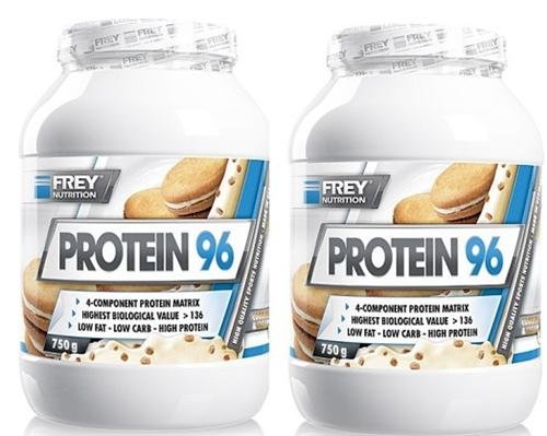 frey-nutrition-protein-96-erdbeer-4-komponenten-protein-2-x-750-g-dose image 1