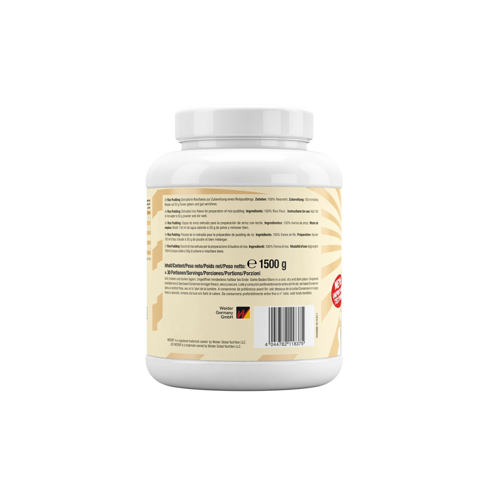 weider-rice-pudding-1-5kg-cremiger-reispudding-f-r-masseaufbau image 5