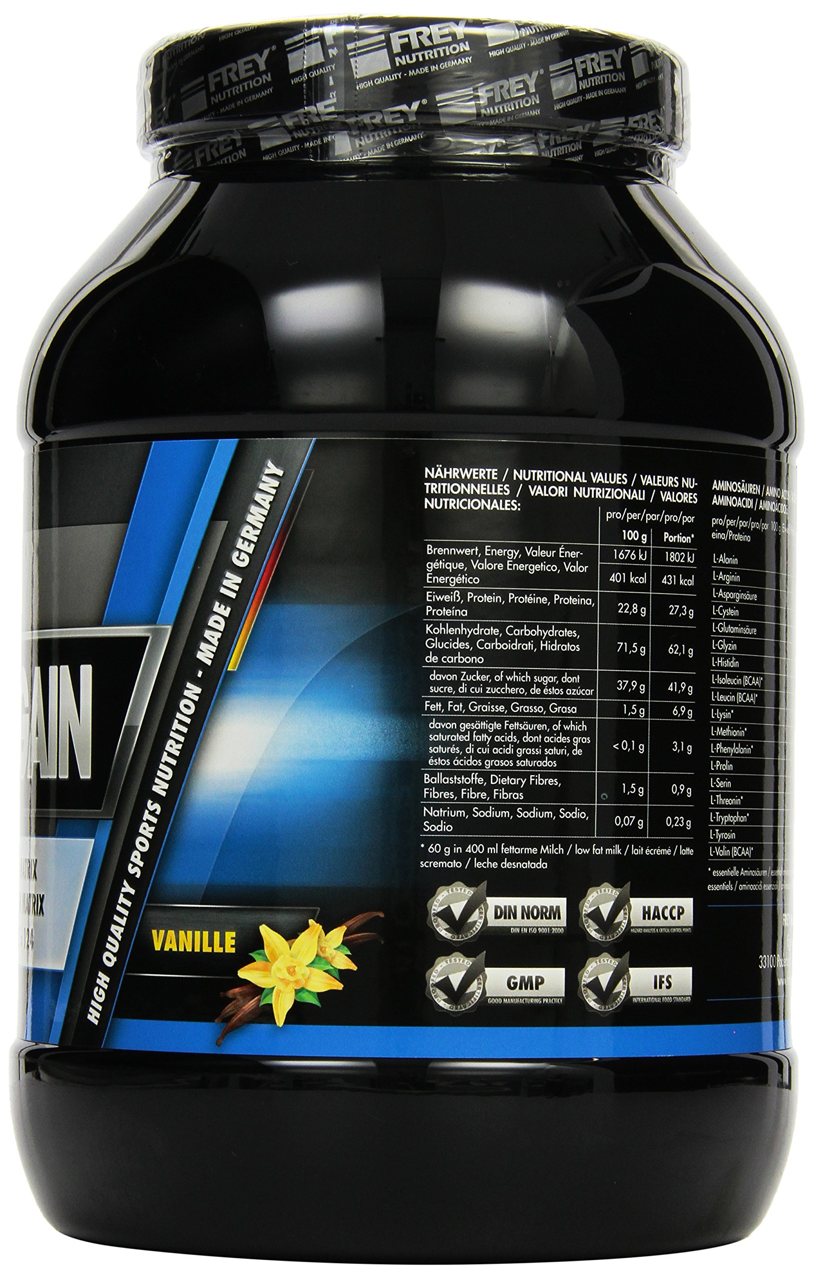 frey-nutrition-mega-gain-weight-gainer-vanille-dose-1-kg image 2