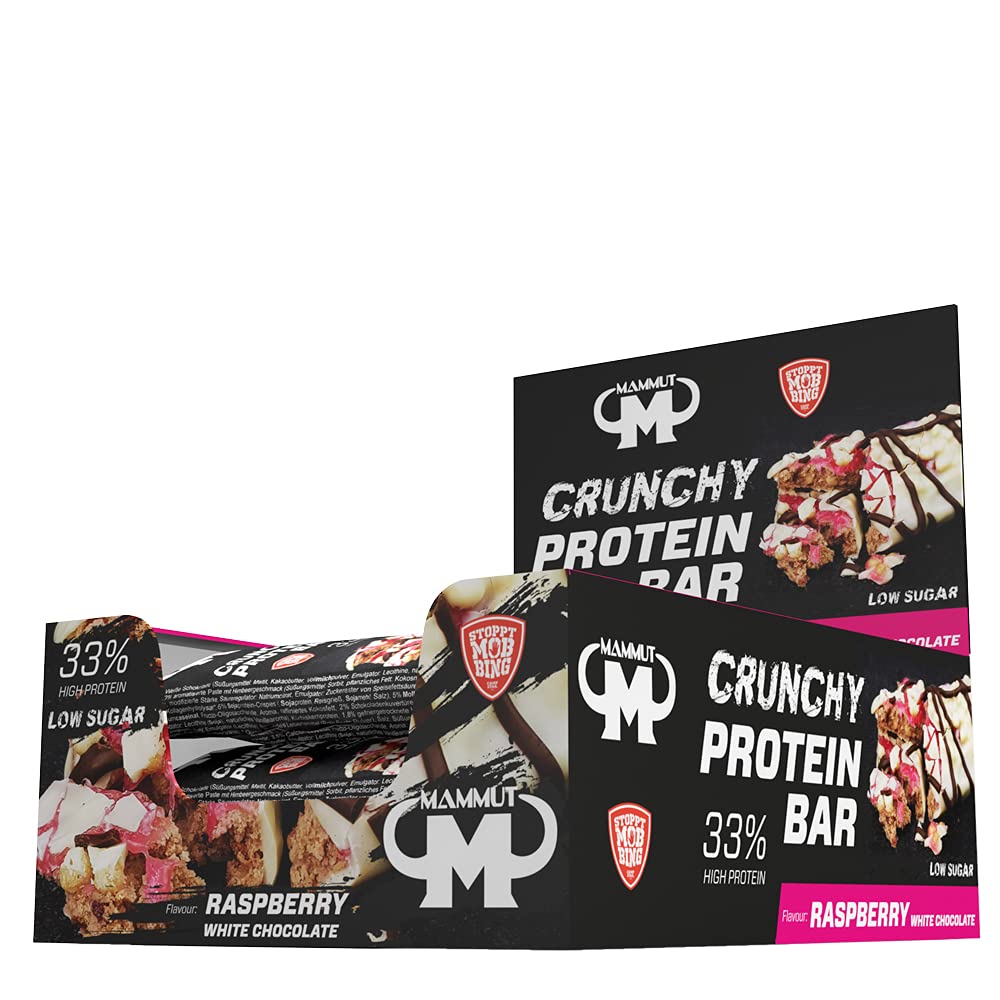 mammut-nutrition-crunchy-protein-bar-raspberry-white-chocolate-12-x-45-g image 2