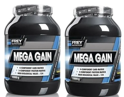 frey-nutrition-mega-gain-2er-pack-2-x-1000-g-dose-erdbeer-weight-gainer image 1