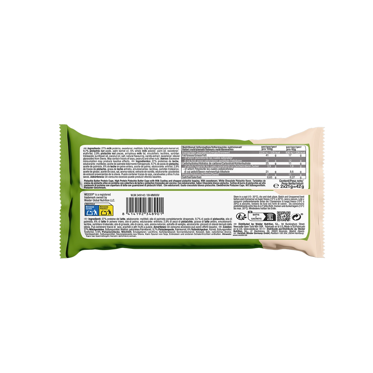 weider-protein-cups-20er-box-zuckerarme-peanut-butter-protein-cups image 4