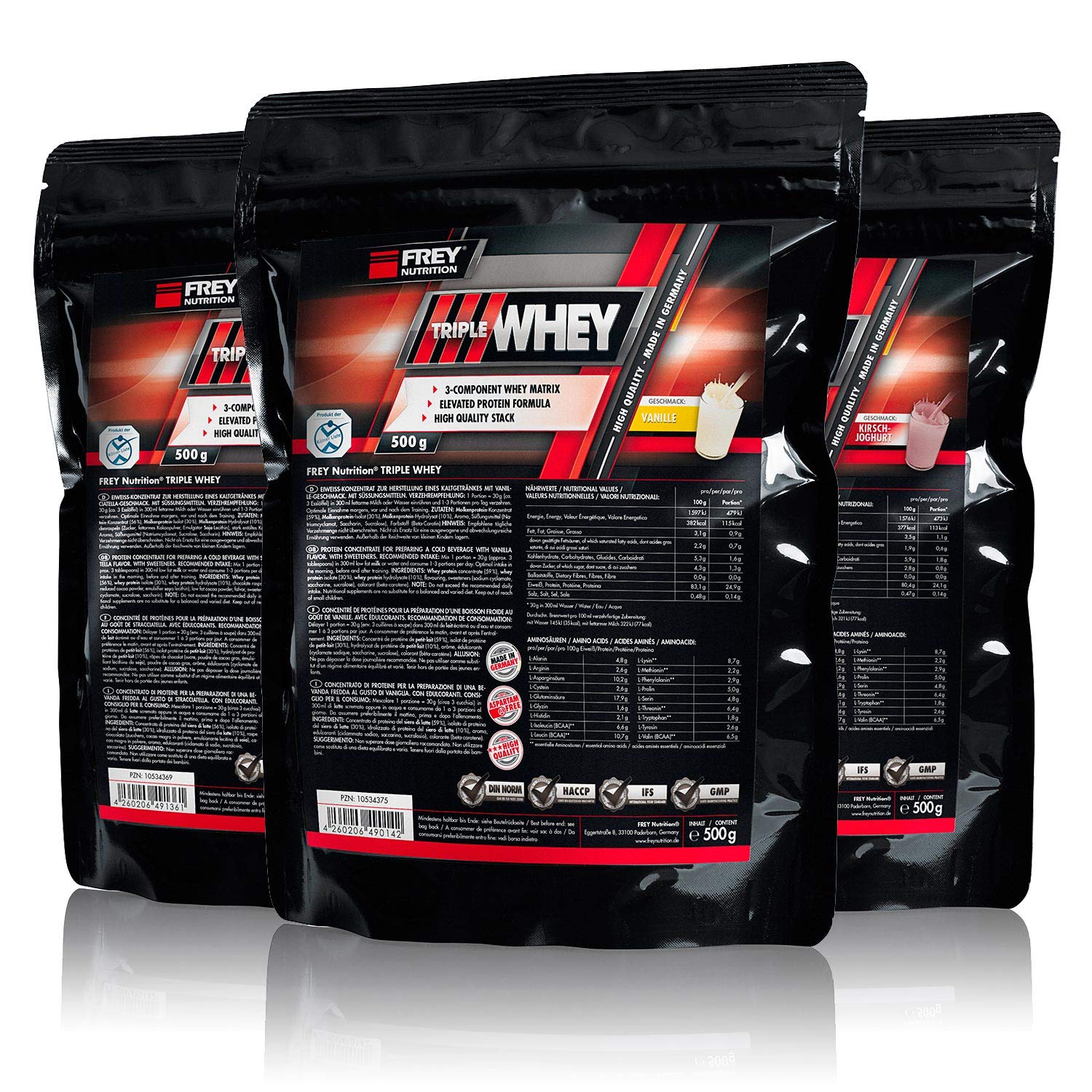 frey-nutrition-triple-whey-3x-500g-cookies-cream-whey-protein image 1