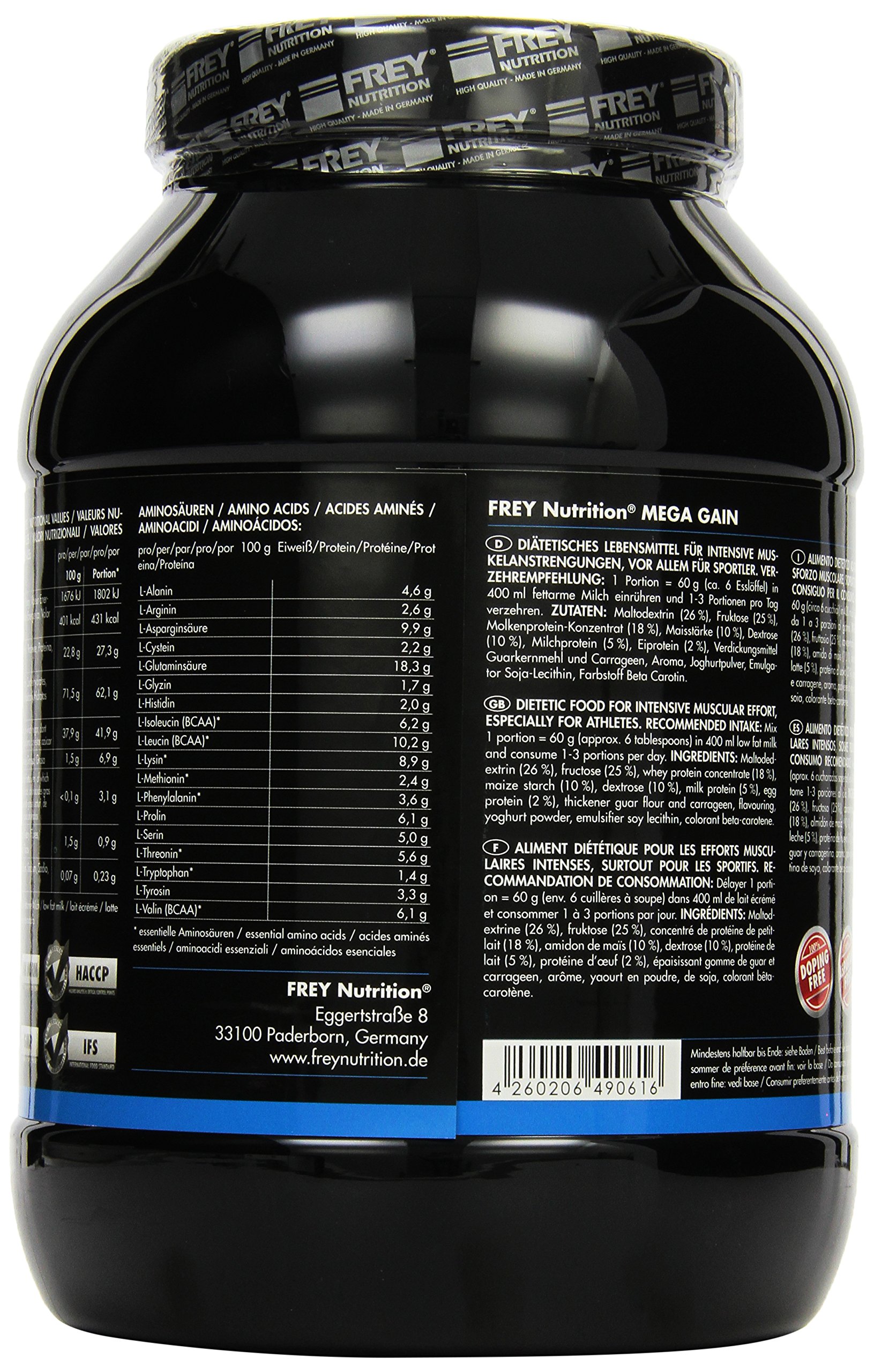 frey-nutrition-mega-gain-weight-gainer-vanille-dose-1-kg image 4