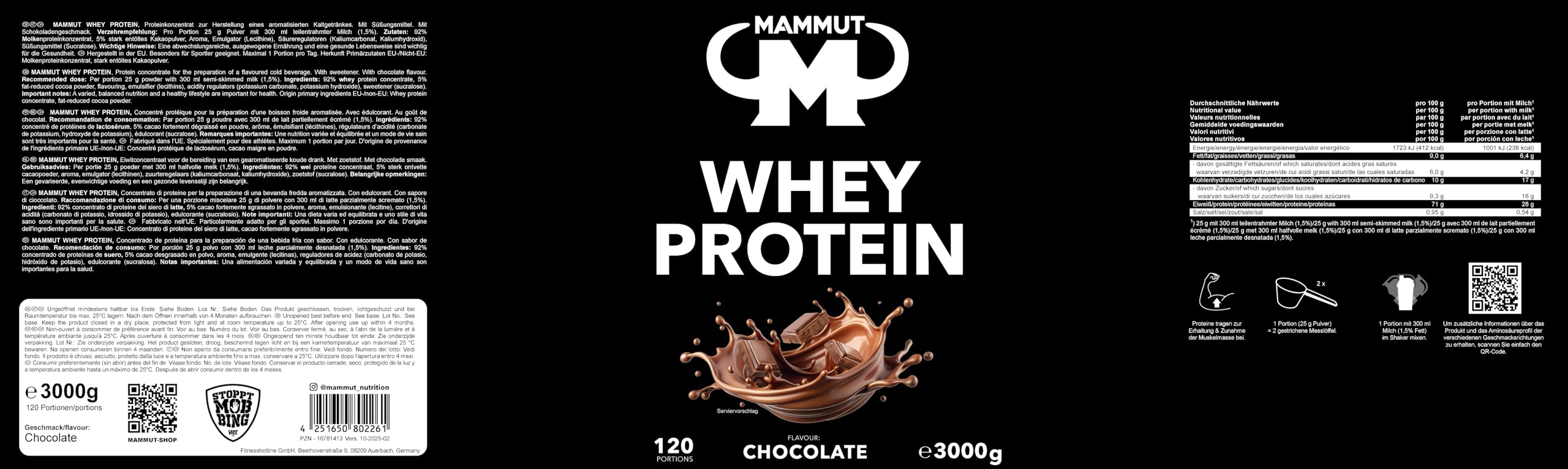mammut-nutrition-whey-protein-chocolate-molkenprotein-3-kg image 6
