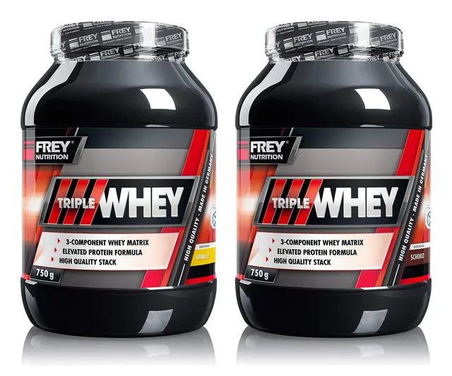 frey-nutrition-triple-whey-erdbeere-whey-protein-2-x-750-g-dose-mit-30-isolat image 1