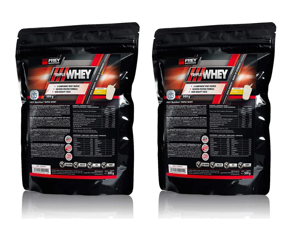 frey-nutrition-triple-whey-2x-500g-stracciatella-whey-protein image 1