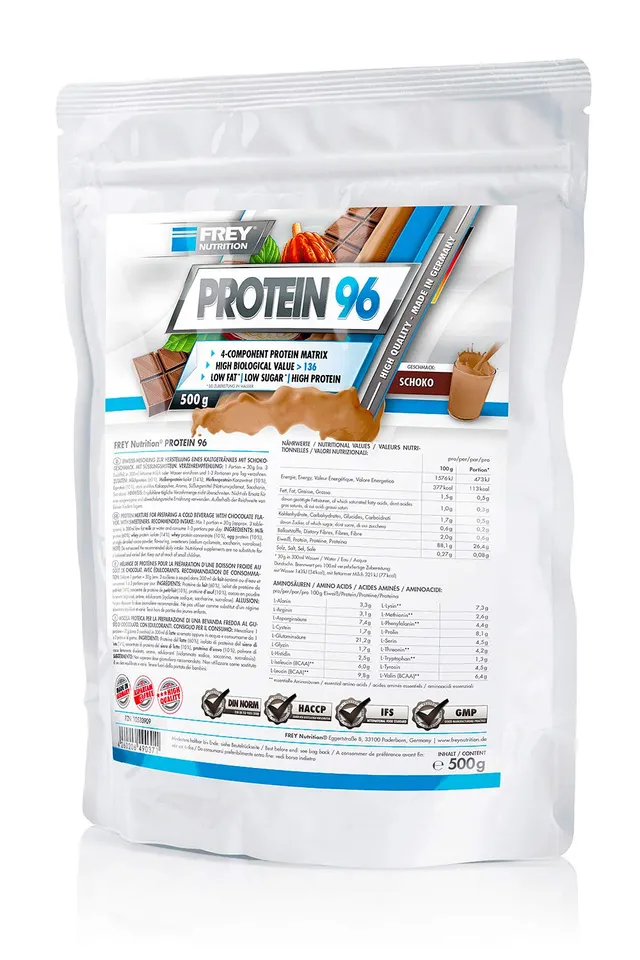 frey-nutrition-protein-96-proteinpulver-schoko-500-g image 1