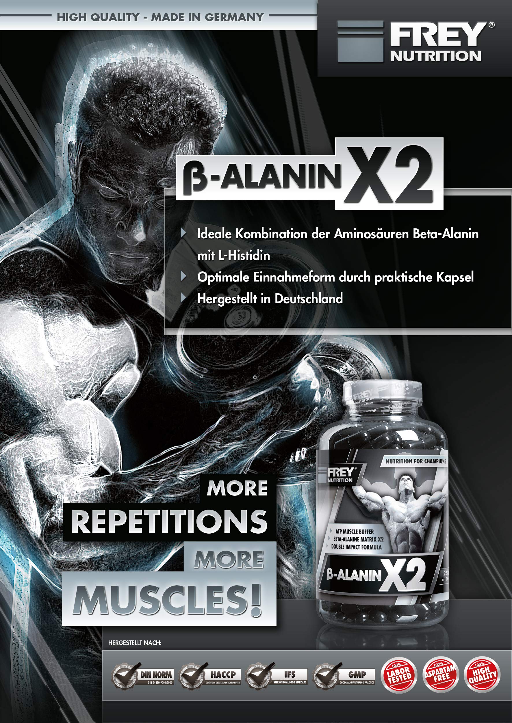 frey-nutrition-beta-alanin-x2-kapseln-250g image 2