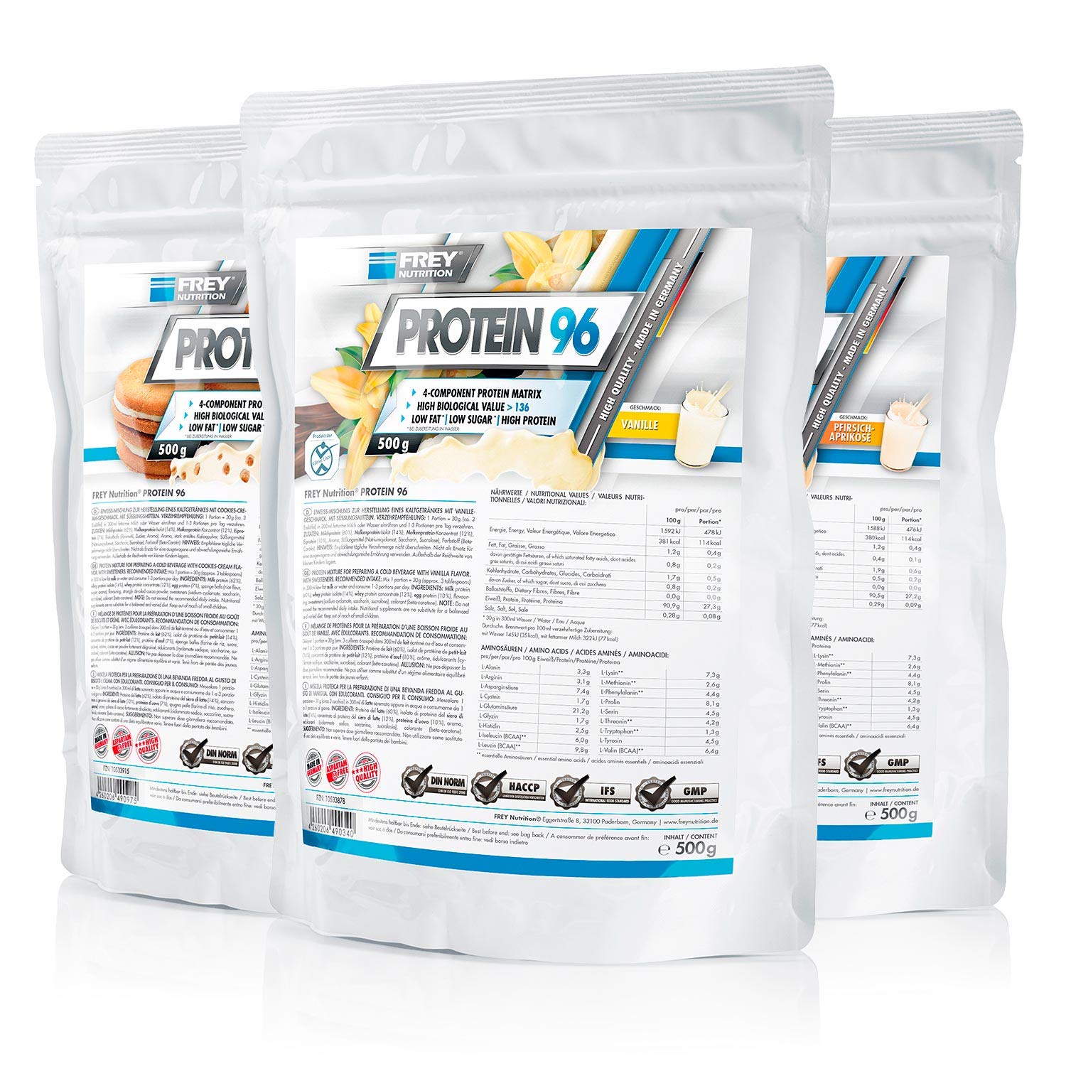 frey-nutrition-protein-96-neutral-3-x-500g-beutel-3er-pack image 1