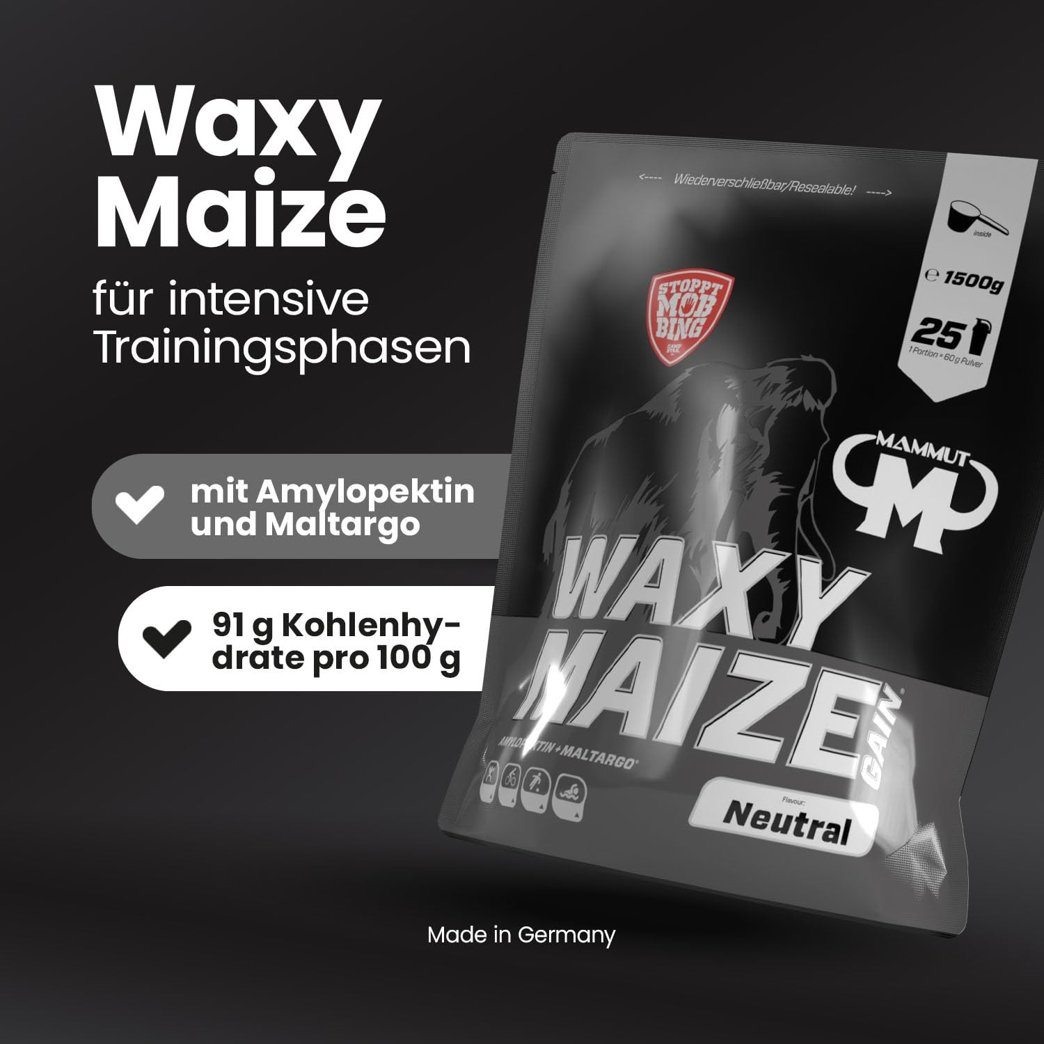 mammut-nutrition-waxy-maize-gain-neutral-amylopektin-kohlenhydrate-1-5-kg image 2