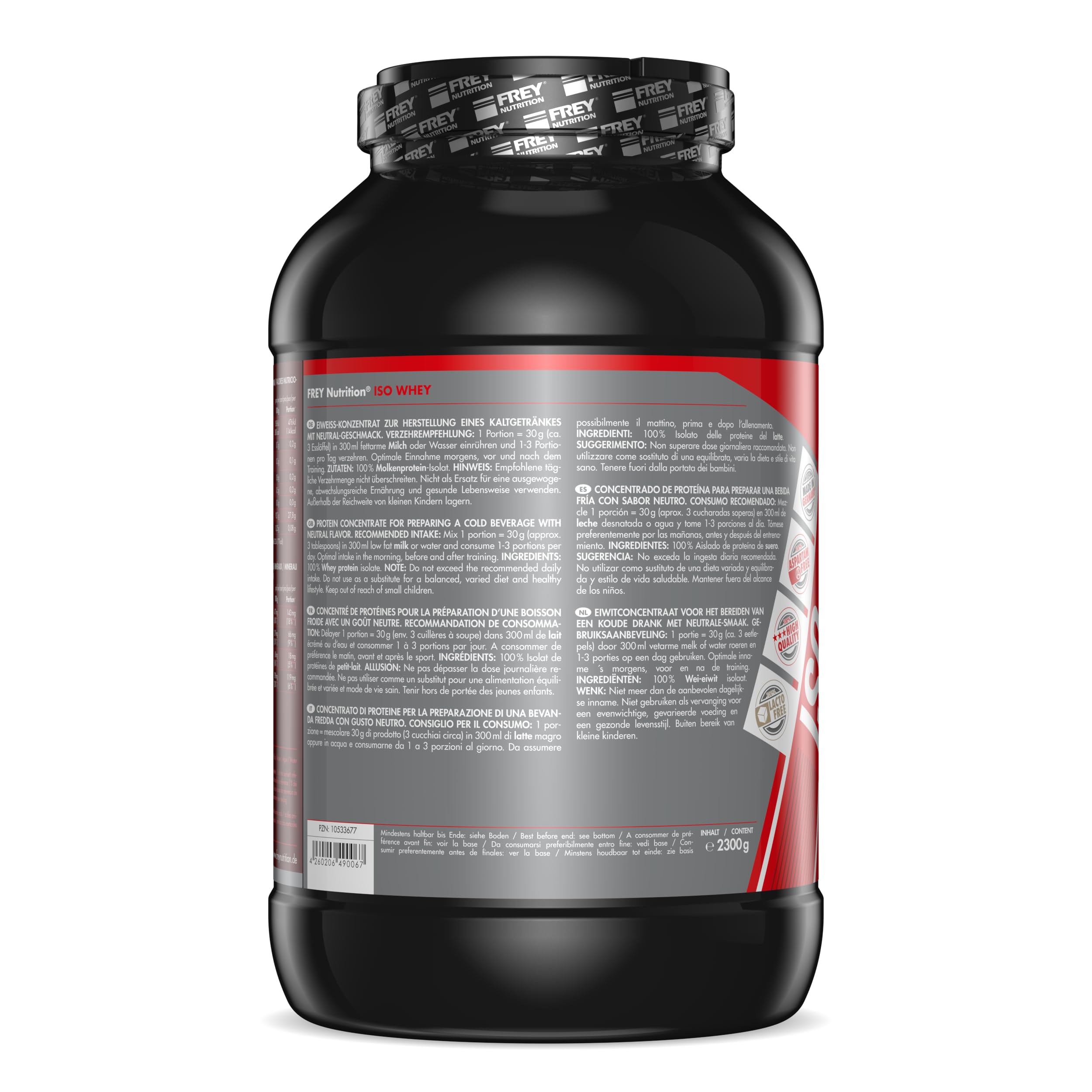 frey-nutrition-iso-whey-neutral-2300-g-isolat image 2