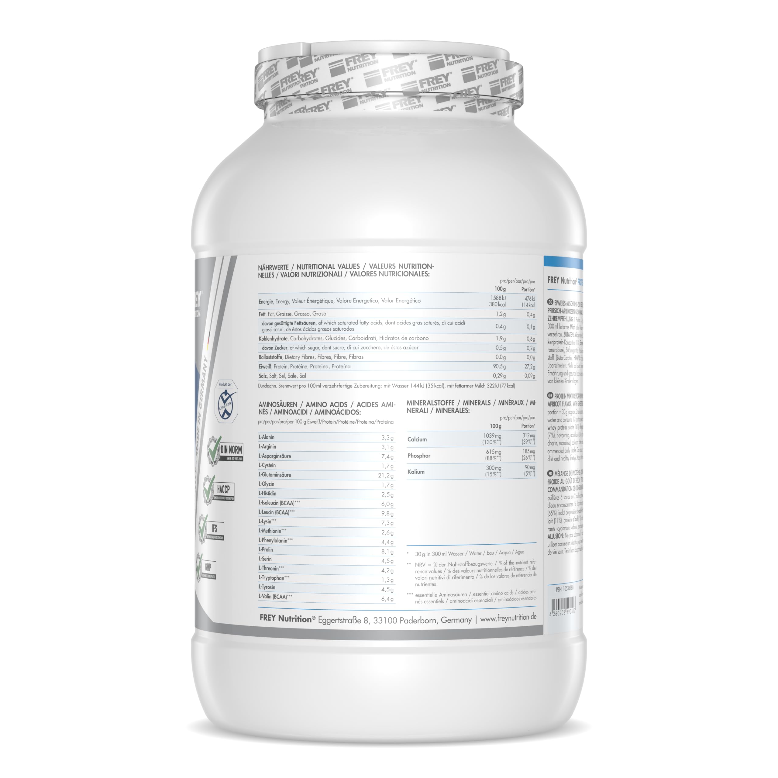 frey-nutrition-protein-96-2-3kg-dose-pfirsich-aprikose image 3