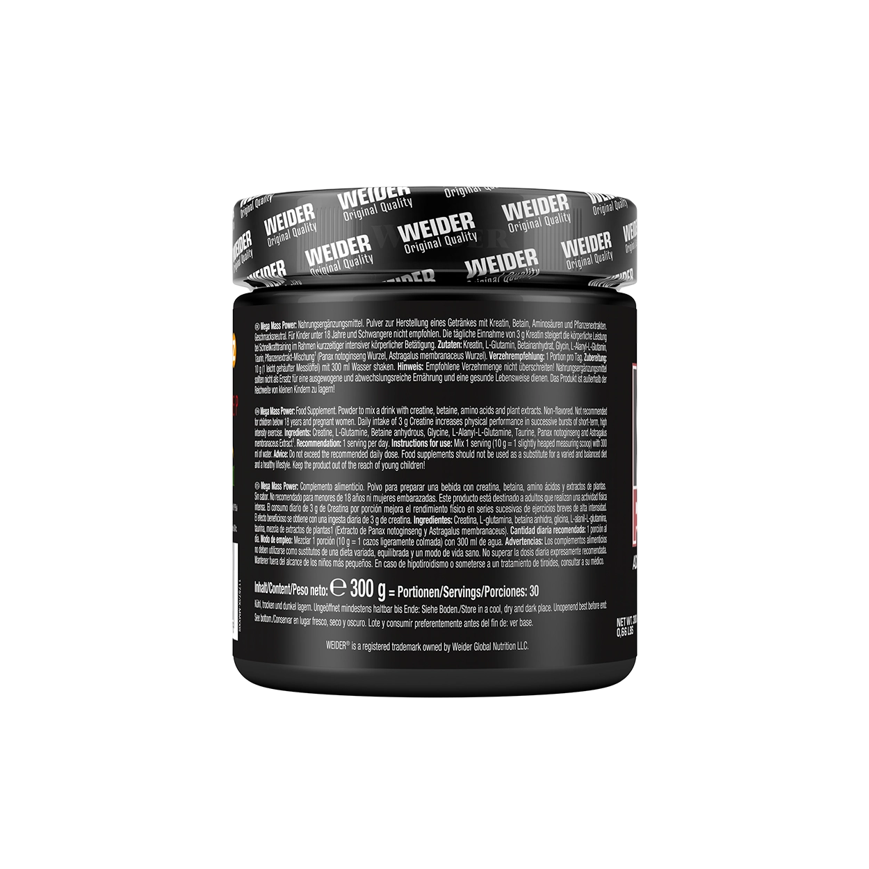 weider-mega-mass-power-creatin-glutamin-pulver image 2