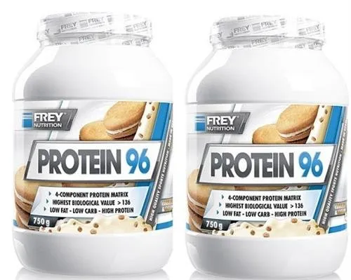 frey-nutrition-protein-96-erdbeer-4-komponenten-protein-2-x-750-g-dose image 1