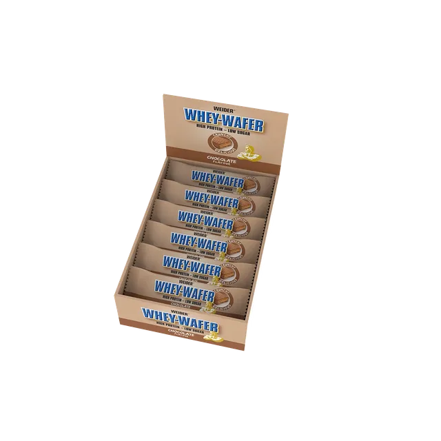 weider-whey-wafer-12er-box-protein-waffel-mit-schokoladen-berzug image 1