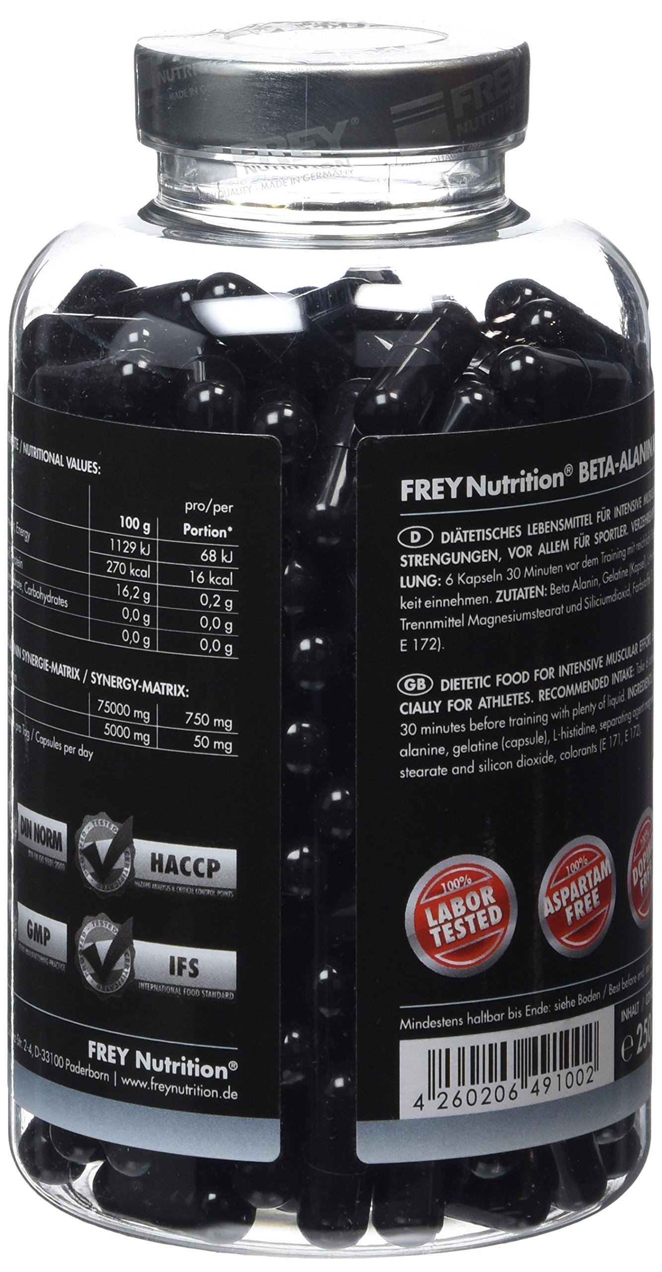 frey-nutrition-beta-alanin-x2-kapseln-250g image 4