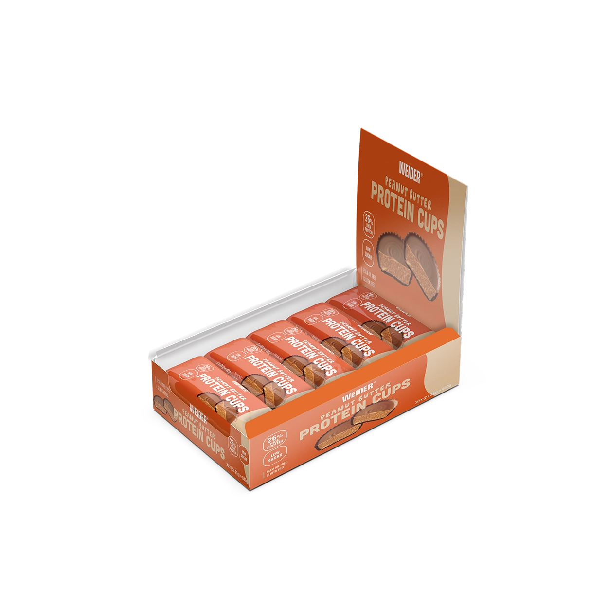 weider-protein-cups-20er-box-zuckerarme-peanut-butter-protein-cups image 6