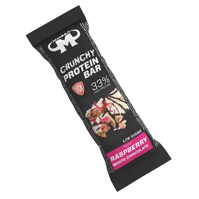 mammut-nutrition-crunchy-protein-bar-raspberry-white-chocolate-12-x-45-g image 1