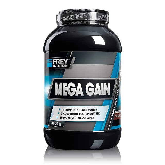frey-nutrition-mega-gain-weight-gainer-schoko-3-kg-dose image 1