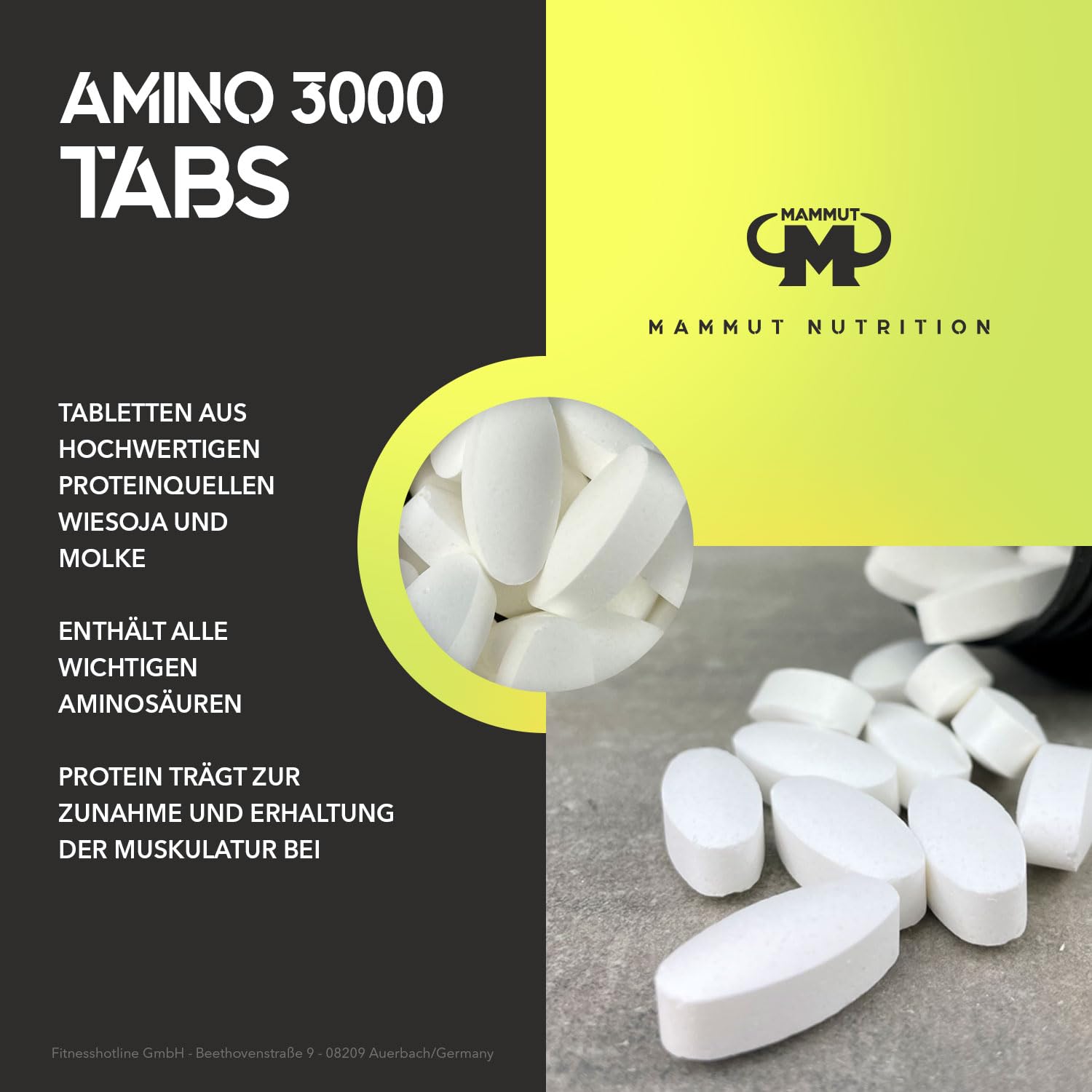 mammut-nutrition-amino-3000-tabs-300-tabletten-dose-350-g image 2