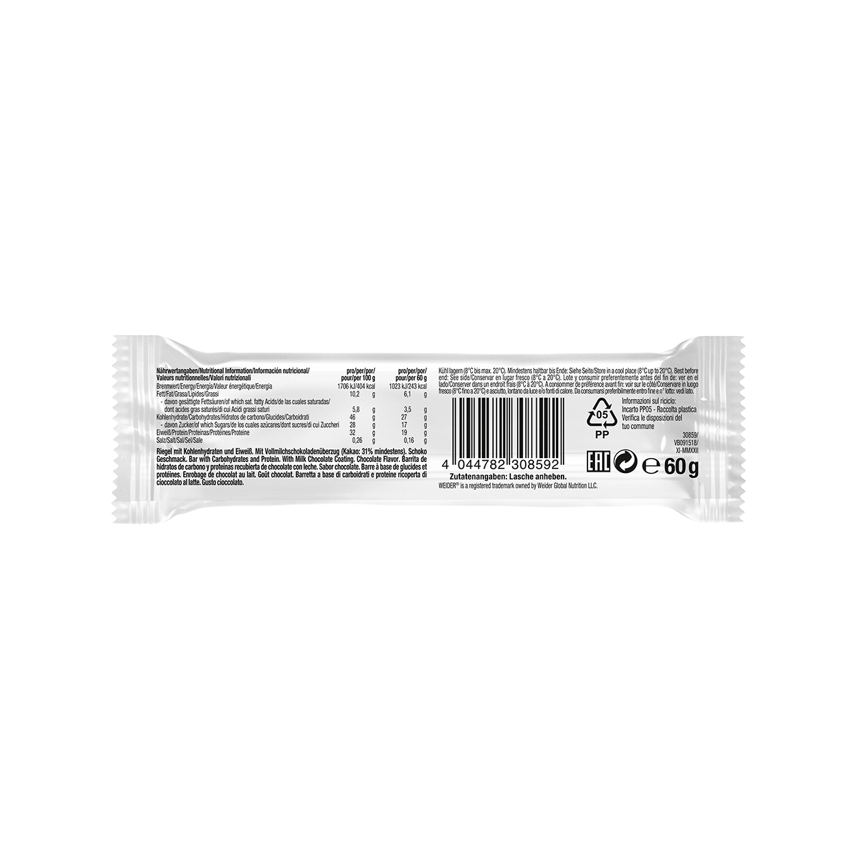 weider-32-protein-bar-proteinriegel-vollmilchschokolade image 5
