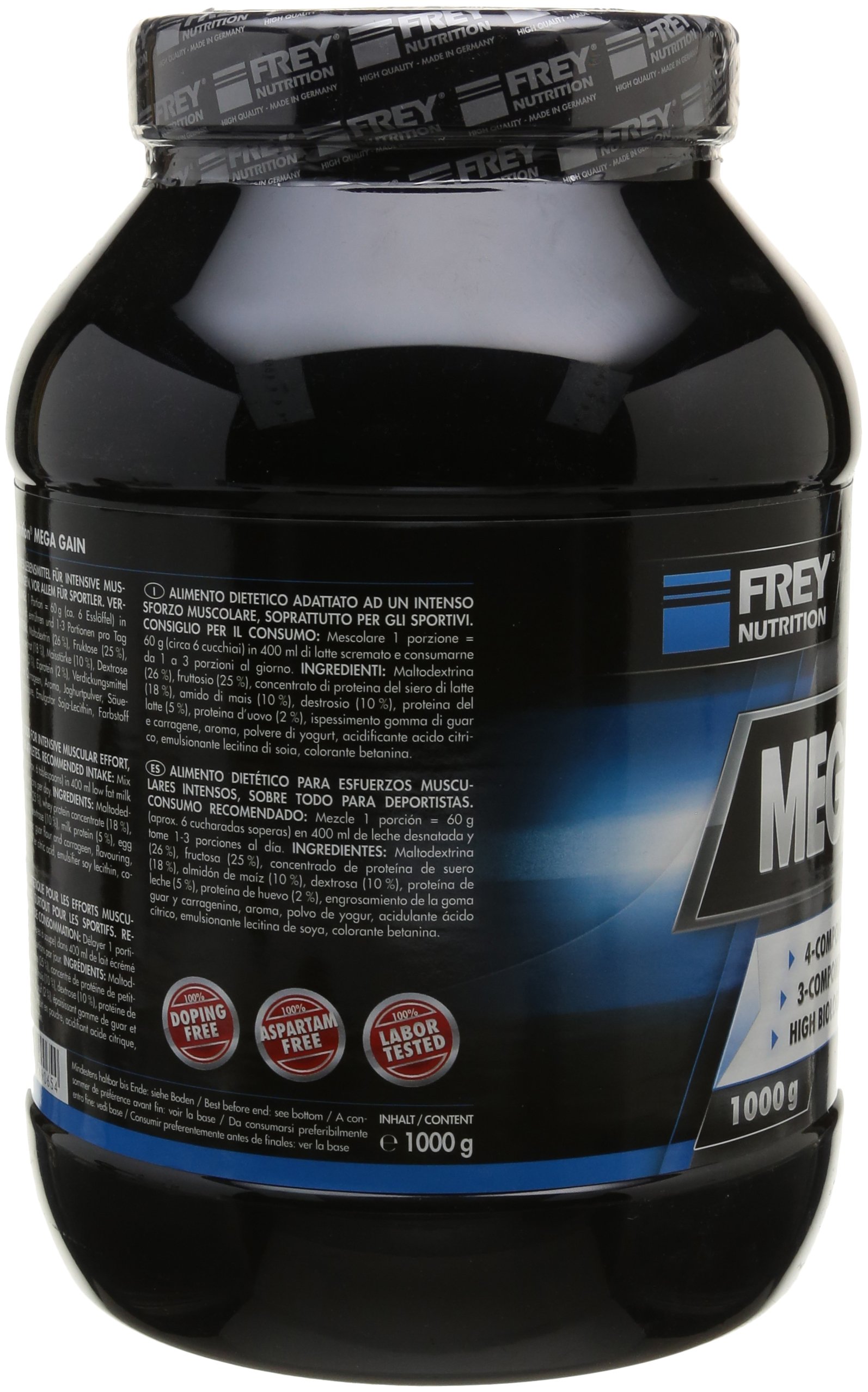 frey-nutrition-mega-gain-weight-gainer-erdbeer-dose-1-kg image 4