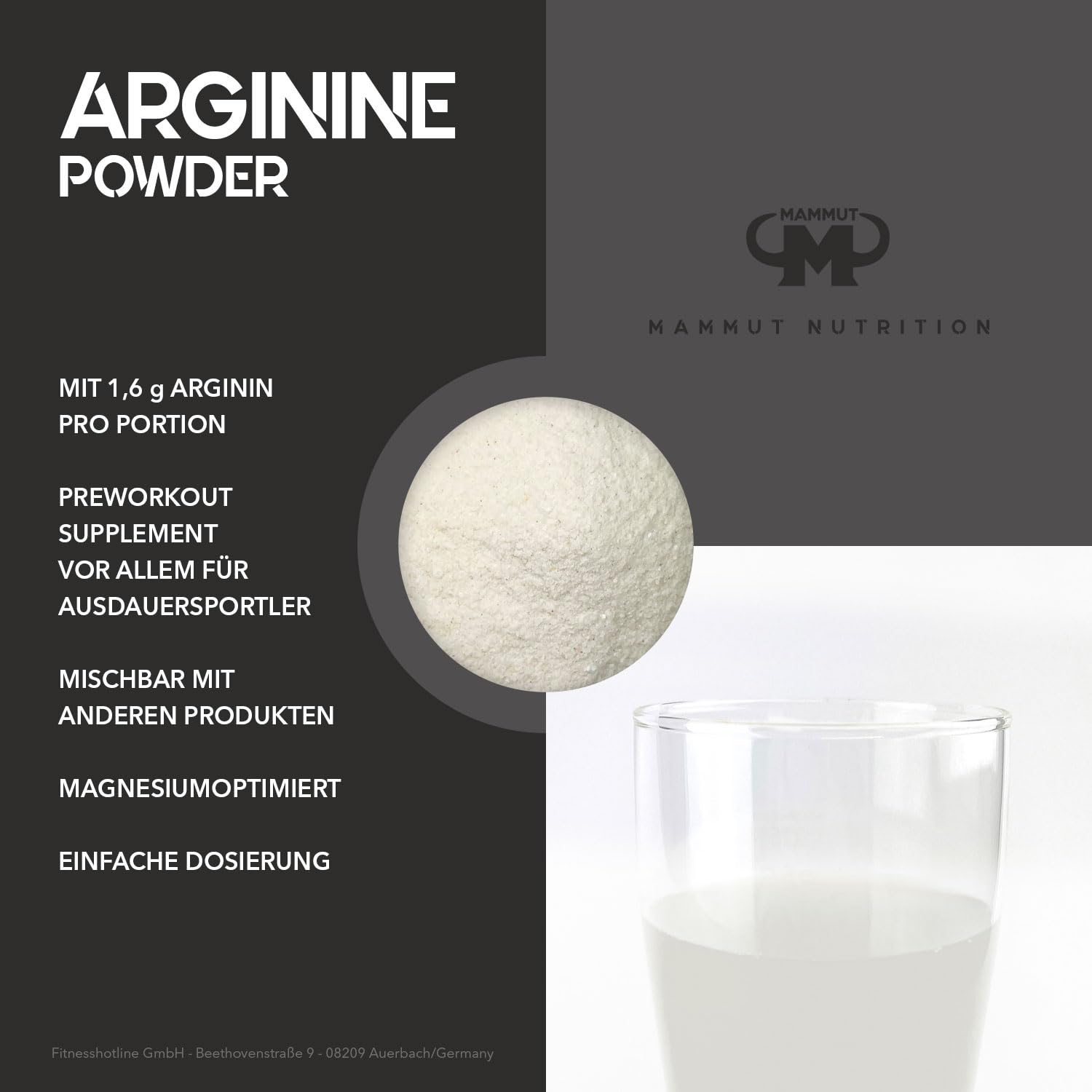 mammut-nutrition-l-arginin-pulver-neutral-mit-magnesium-300g-dose image 2